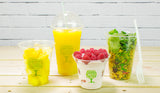 Compostable Green Tree Standard PLA Cold Drinks Cups