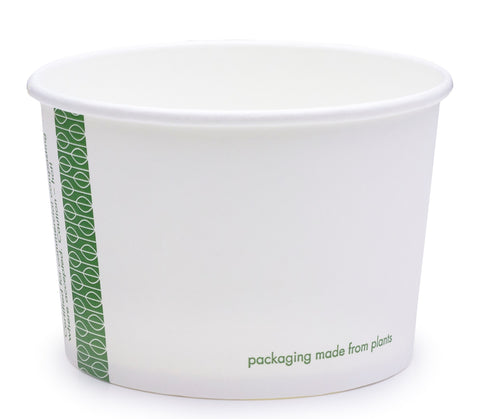 Disposable White Paper Soup Containers with Plastic Lids - White Ice Cream  Containers / Yogurt Cups with Plastic Lids (8oz, 12oz, 16oz, 26oz, 32oz)