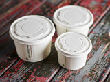 Compostable Paper Soup Pot Lids - Suitable For Hot Food