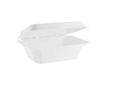 Sugarcane Rectangular Clamshell Box - 7inch x 5inch