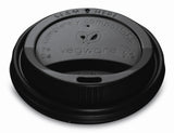 Black Compostable Coffee Cup Lids - 8oz