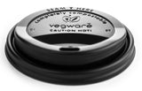 Black Compostable Coffee Cup Lids - 12oz