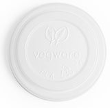 White Compostable Coffee Cup Lids -  4oz (62mm)